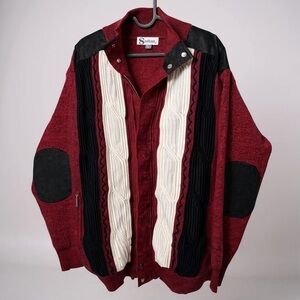 Silver Silk Textured Knit Cardigan